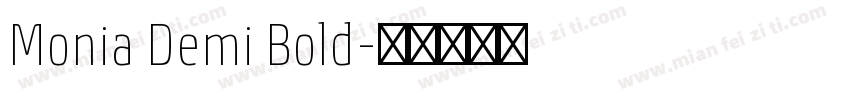 Monia Demi Bold字体转换